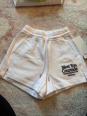 lululemon athletica White "Meet You Courtside" Women's Athletic Shorts